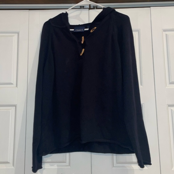 Crazy Horse Sweaters - Crazy Horse Navy Blue Sweater W/Hood-XL